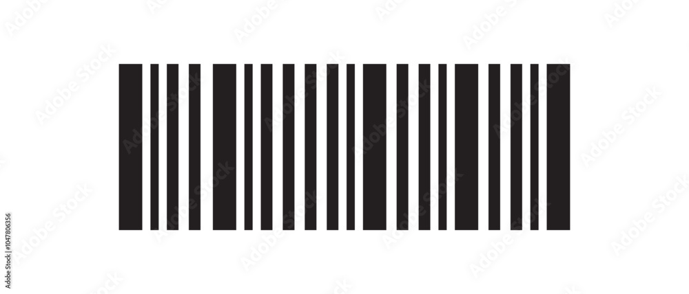 barcode icon. flat style bar code vector on white background. vector illustration. barcode icon. flat style bar code vector on white background. vector illustration.