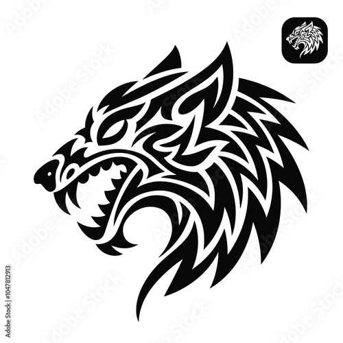 Wolf side tatto.eps