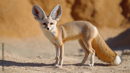 Fennec Fox Alert in the Sahara Desert