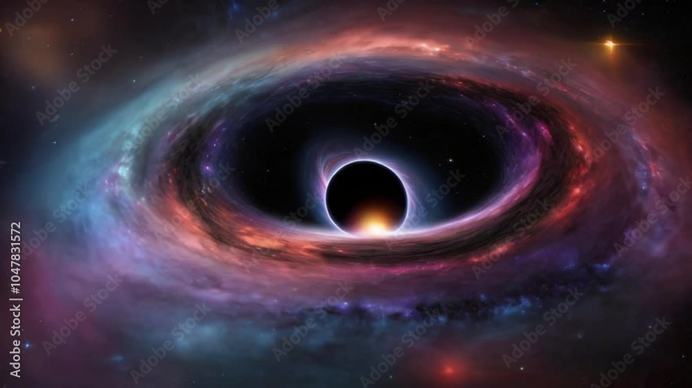 planet and space colorful lights HD resolution with hyper realistic nature ai generative 4K Background.