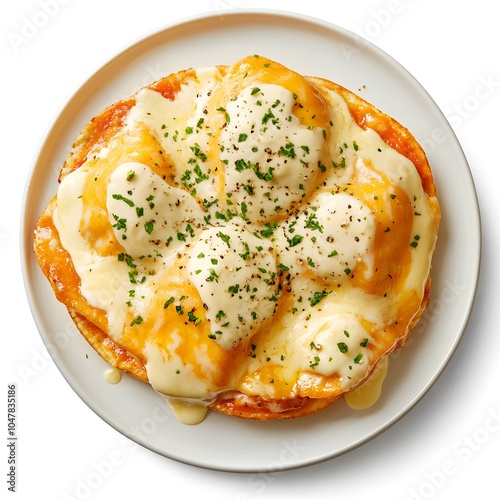 Delicious Cheesy Ravioli with Tomato Sauce and Parsley