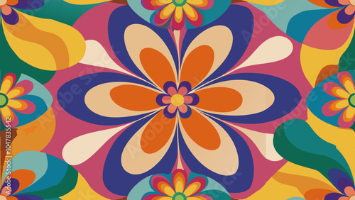 Wallpaper Mural seamless floral pattern Torontodigital.ca