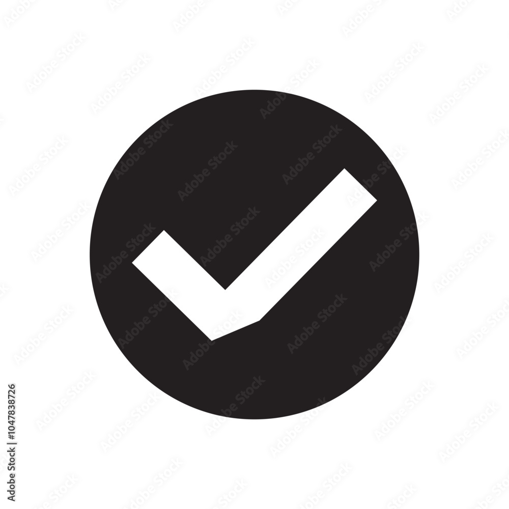 check mark icon vector illustration. check icon. check mark and Tick symbol icon. flat style design icon. vector illustration. check mark icon vector illustration. check icon. check mark and Tick symbol icon. flat style design icon. vector illustration.