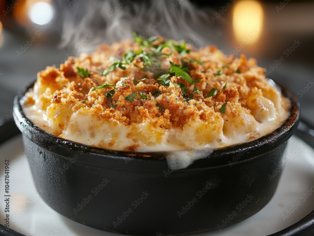 Easy Homemade Mac and Cheese Crumble Recipe, Golden, Warm, and Served in a Rustic Skillet, Perfect for a Cozy Dinner Easy Homemade Mac and Cheese Crumble Recipe, Golden, Warm, and Served in a Rustic Skillet, Perfect for a Cozy Dinner