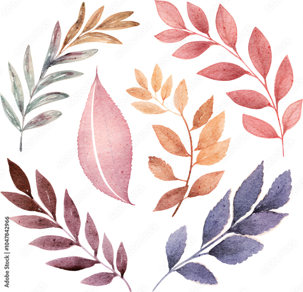Fototapeta premium seamless pattern with autumn leaves