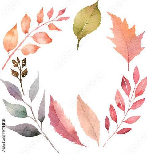 autumn leaves frame