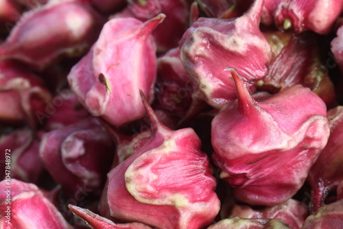 Konstfotografi Water Chestnut Trapa natans fruit on shop