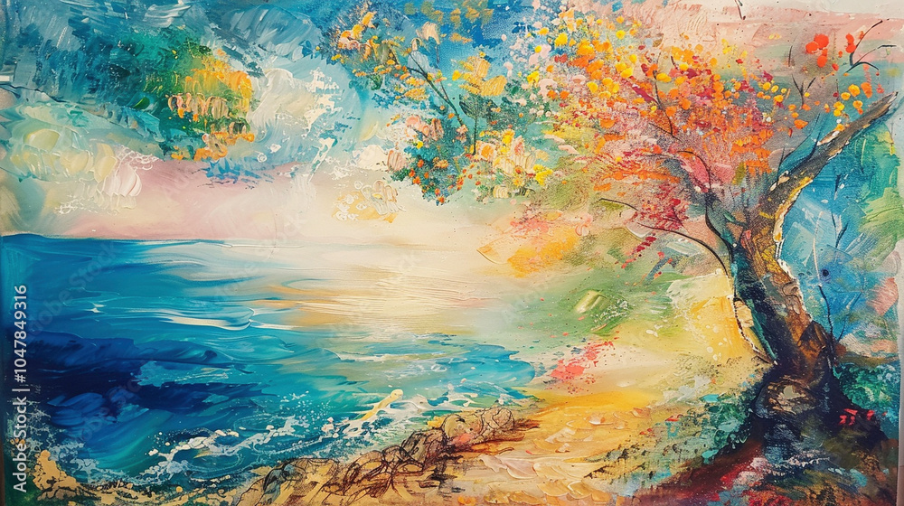 Fototapeta premium Oil painting