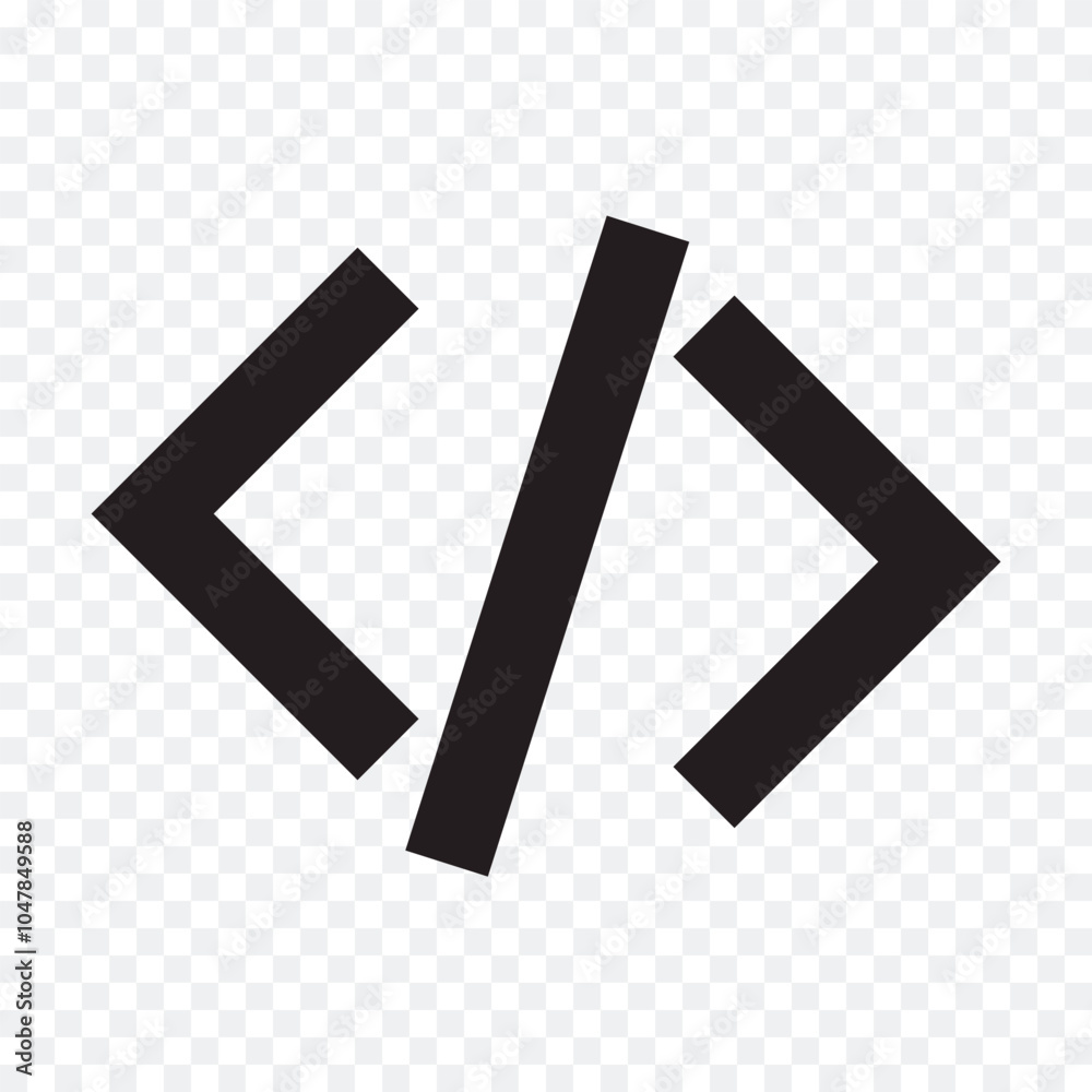 code icon vector. code icon flat style design. HTML code icon logo on a PNG background. vector illustration. code icon vector. code icon flat style design. HTML code icon logo on a PNG background. vector illustration.