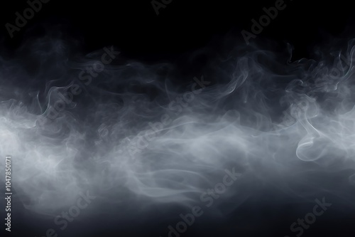 Smoke on a black background