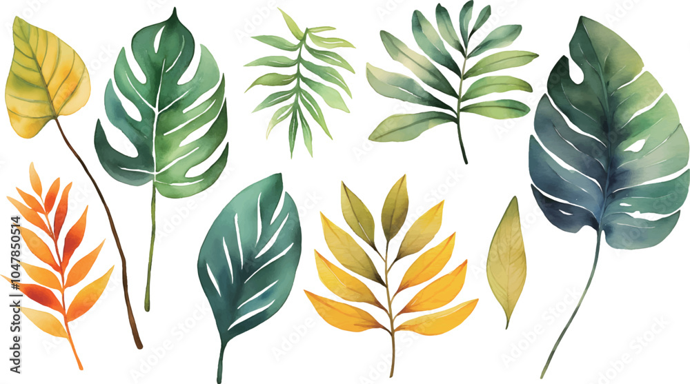 Fototapeta premium pattern with leaves