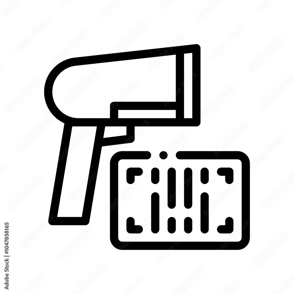 barcode icon line icon barcode icon line icon