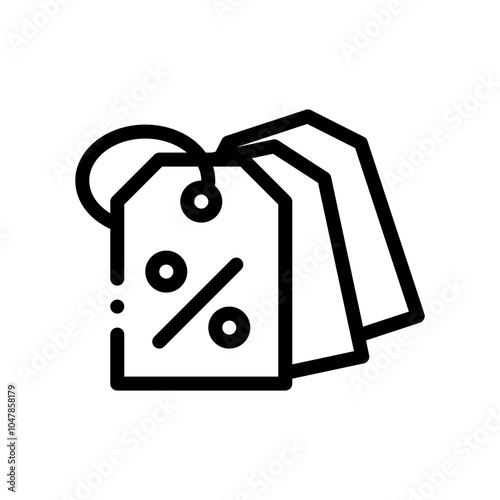 discount tag line icon