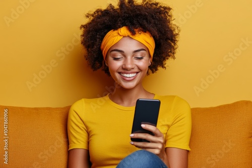 A young woman deleting hurtful messages from her phone, taking back control of her mental health