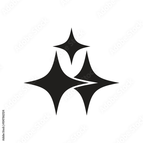 Sparkle stars vector icons
