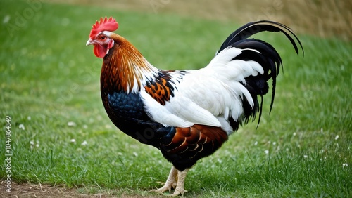 Rare and striking Swedish Flower Hen, an ideal choice for backyard enthusiasts. This breed brings beauty and variety with its colorful, speckled feathers and gentle disposition