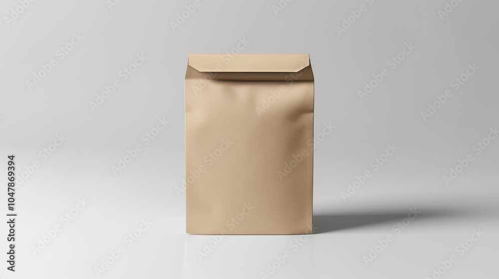 Brown Bag mockup Packaging Product Mockup design paper bag coffee bag isolated white background Brown Bag mockup Packaging Product Mockup design paper bag coffee bag isolated white background