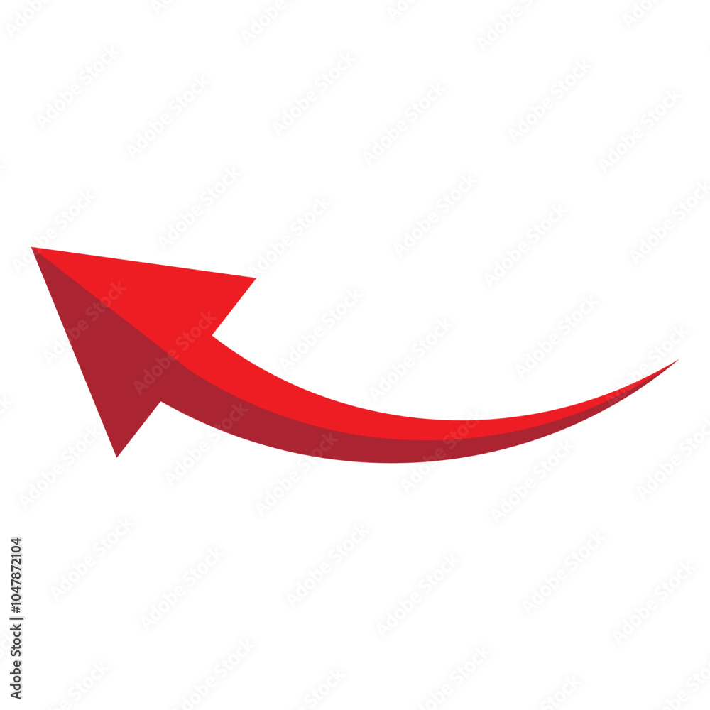 Curved arrow. Curved arrow icon. curved arrow vector isolated on white background. vector illustration. Curved arrow. Curved arrow icon. curved arrow vector isolated on white background. vector illustration.