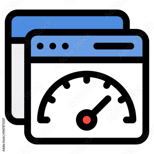 Browser Gauge Icon Element For Design
