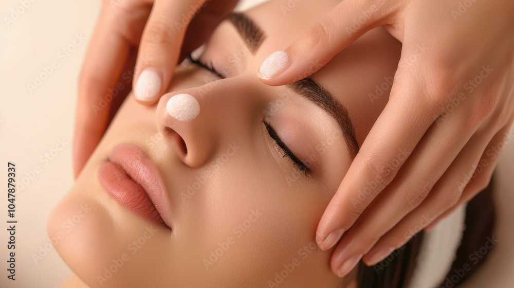 Fototapeta premium Experience the rejuvenating effects of microdermabrasion therapy, smoothing your skin and enhancing your natural glow.