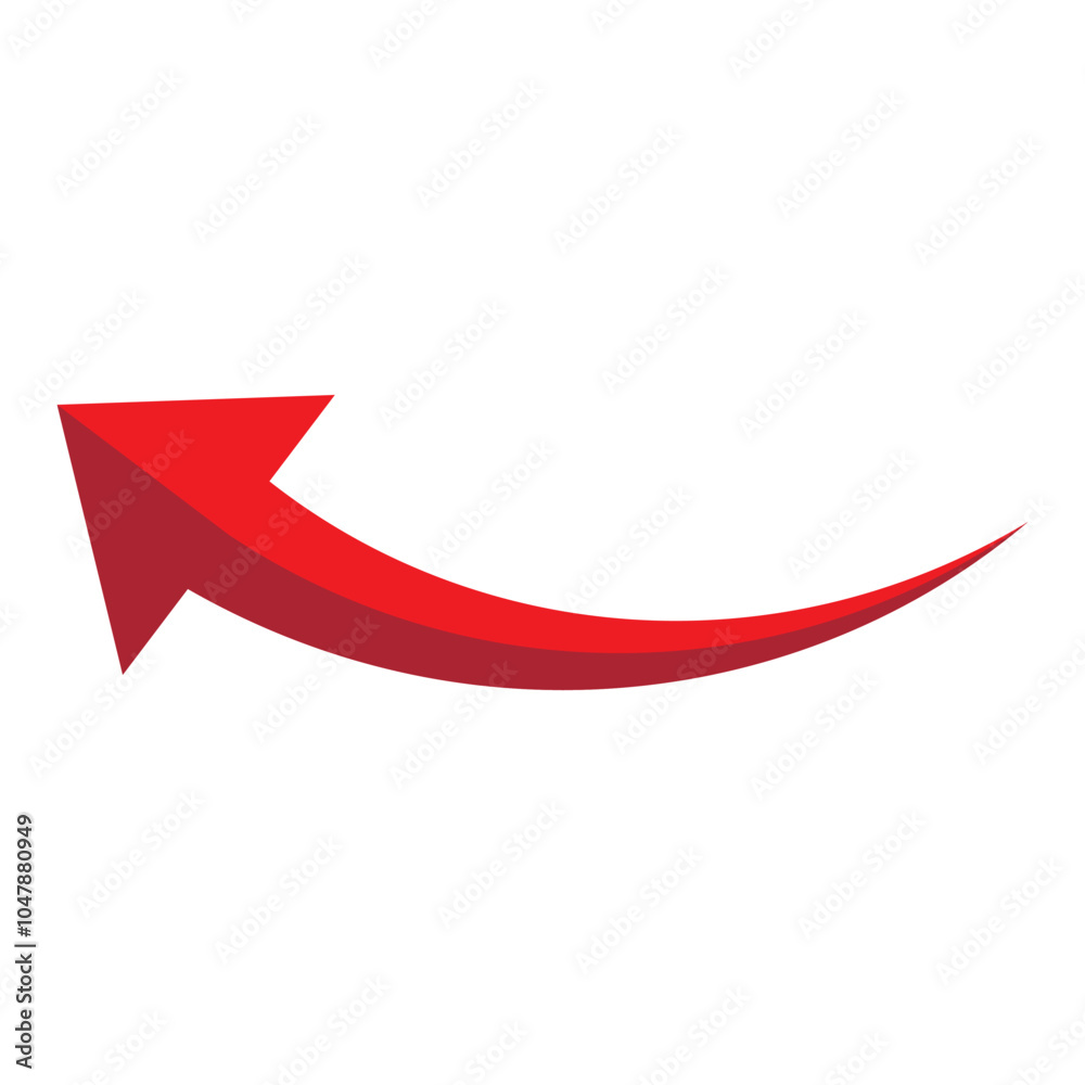 Curved arrow. Curved arrow icon. curved arrow vector isolated on white background. vector illustration. Curved arrow. Curved arrow icon. curved arrow vector isolated on white background. vector illustration.