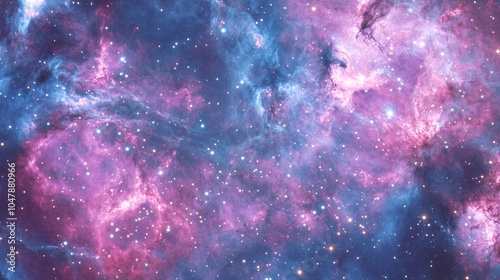 Celestial Wonder: Galaxy in Purple