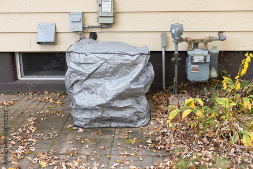 Air conditioner unit cover. Air conditioning protective cover.