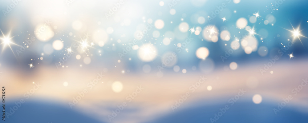 Snowflakes On Snow With Bokeh Of Christmas Lights Snowflakes On Snow With Bokeh Of Christmas Lights