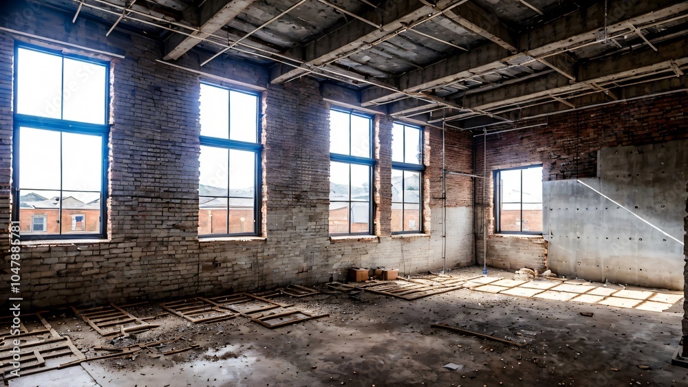 abandoned building in the city abandoned building in the city