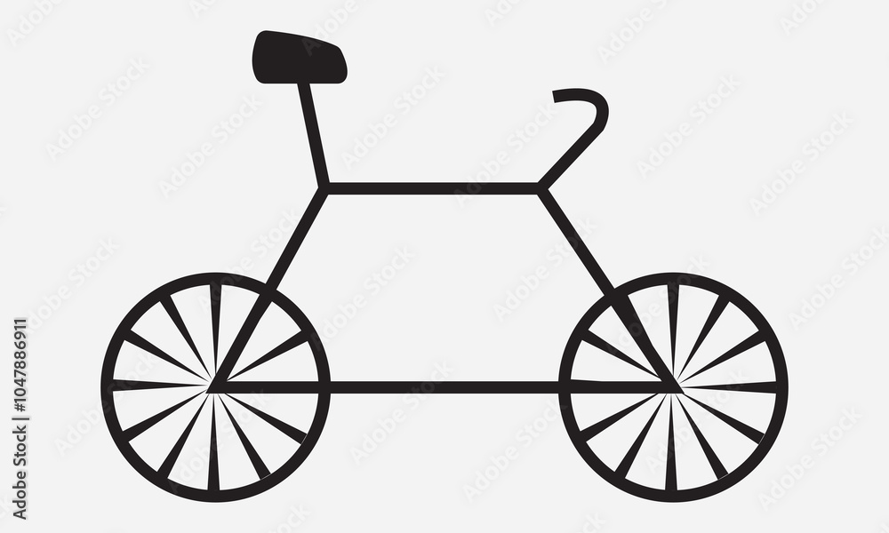 Fototapeta premium Bicycle icon. Bike icon vector illustration.