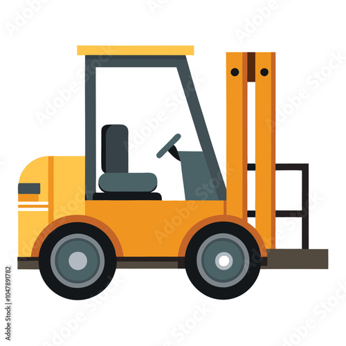 Forklift vector illustration isolated on a white background