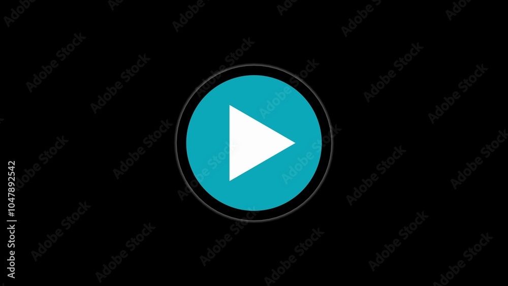 play icon, video play icon for website and mobile design animation. Play button icon animation and black background. color media play icon. play icon, video play icon for website and mobile design animation. Play button icon animation and black background. color media play icon.