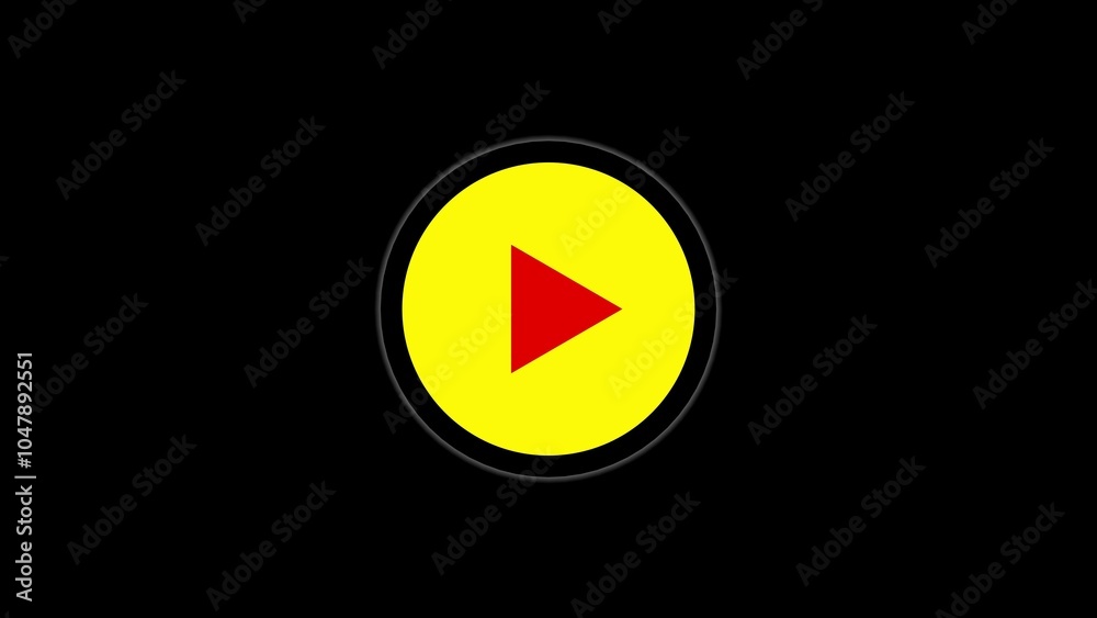 play icon, video play icon for website and mobile design animation. Play button icon animation and black background. color media play icon. play icon, video play icon for website and mobile design animation. Play button icon animation and black background. color media play icon.