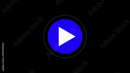 Free Download play icon, video play icon for website and mobile design animation. Play button icon animation and black background. color media play icon.	 - GFXLoad