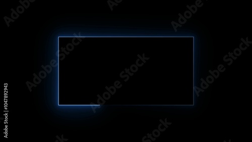 Free Download Abstract glowing neon rectangle border frame , Animation of glowing neon rectangles abstract background. Abstract neon light rectangle frame and seamless loop pattern animation. - GFXLoad