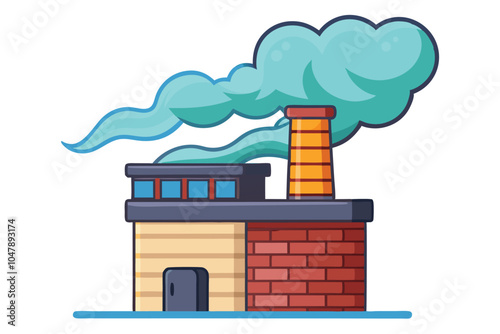 Chimney vector illustration isolated on a white background