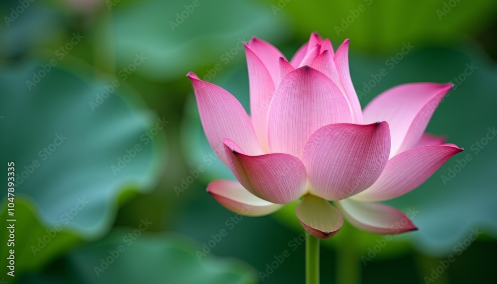 Fototapeta premium Pink Lotus Blossom in Bloom