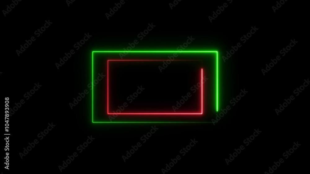 Neon Rectangle Border .Blue and pink neon rectangle frame. Black background 4k animation. abstract beautiful saber moving light frame Neon Rectangle Border .Blue and pink neon rectangle frame. Black background 4k animation. abstract beautiful saber moving light frame