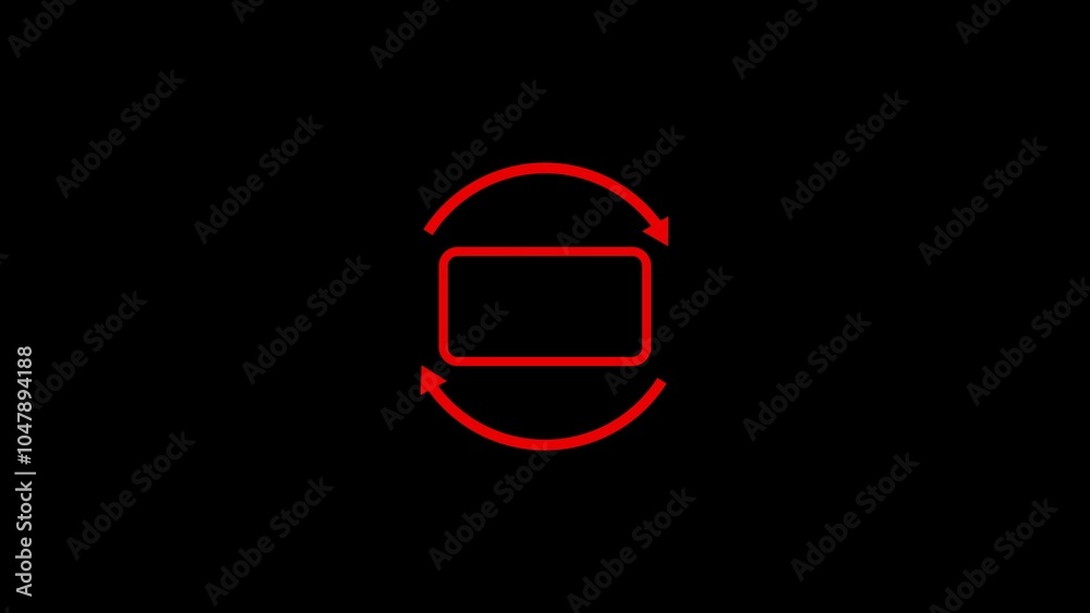 Phone horizontally and vertically icon, phone rotate animation Phone horizontally and vertically icon, phone rotate animation