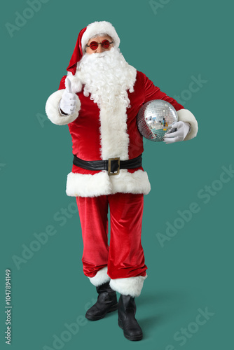 Cool Santa Claus with disco...