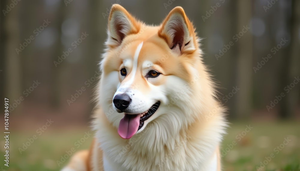 Happy and carefree a day in the park with a furry friend Happy and carefree a day in the park with a furry friend