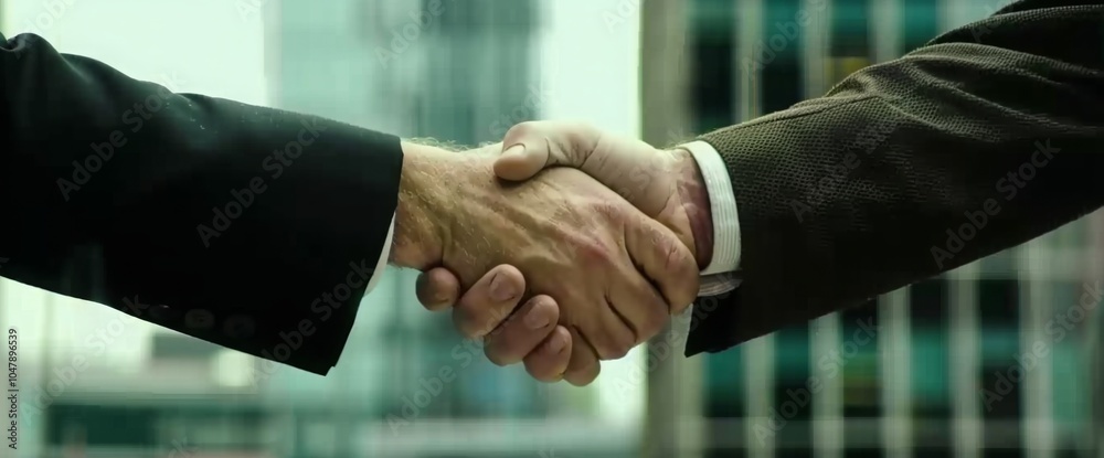 Successful Businessmen Shaking Hands in Office, Blurred Background, Banner size,Cooperation concept. Successful Businessmen Shaking Hands in Office, Blurred Background, Banner size,Cooperation concept.