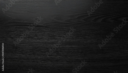 Black Wooden Surface with Natural Grain Patterns