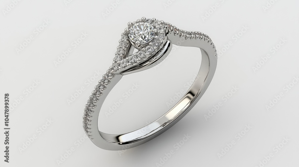 Elegant Diamond Ring with Unique Design Elegant Diamond Ring with Unique Design