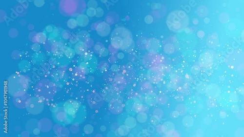 Light Blue Bokeh Loop Background