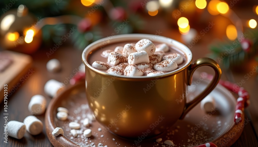 Cozy up with a warm mug of marshmallowy delight Cozy up with a warm mug of marshmallowy delight