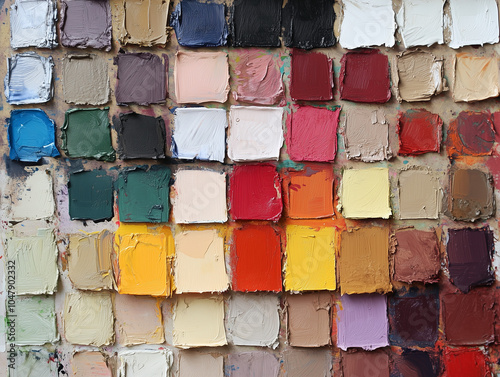 Paint Swatches Palette Color Scheme Brainstorming Ideas Painting Paint Painter Colorful Multicolor Art Brainstorm  photo