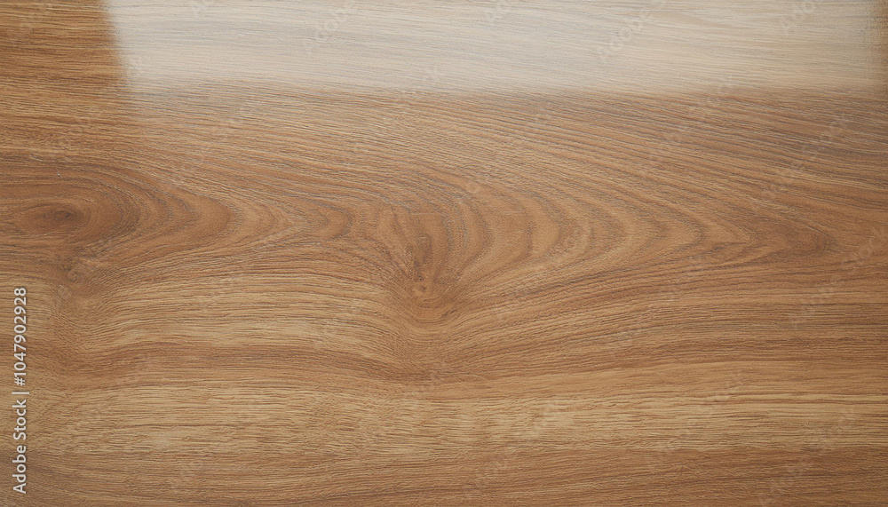 Fototapeta premium Smooth Glossy Light Brown Wood Texture Background with Polished Finish