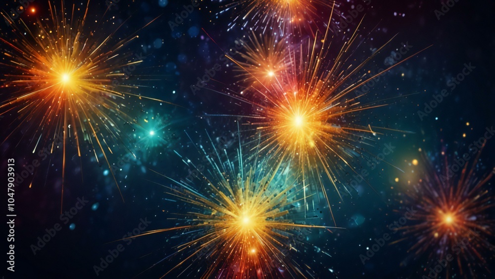 Fototapeta premium fireworks in the night sky