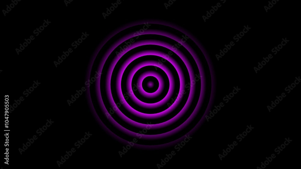 Radio wave screen background animation on black background Radio wave screen background animation on black background